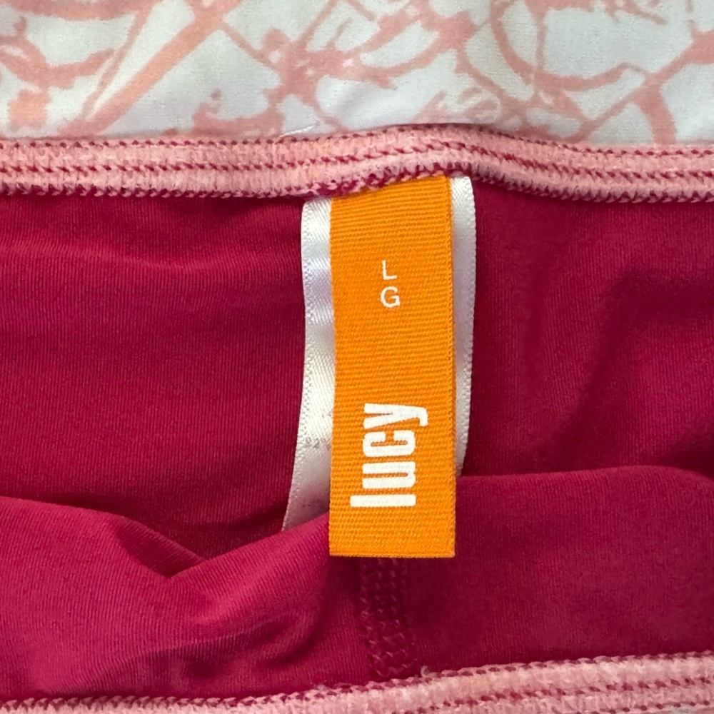 🔥Lucy Vibrant Pink Skirt with Patterned Detail Size Large - Picture 3 of 4